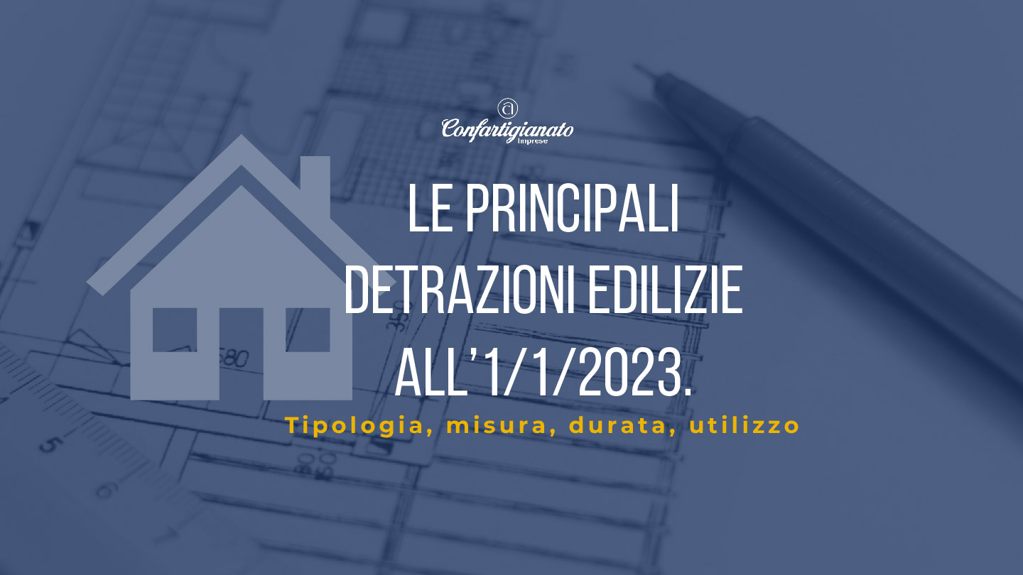 Nuove detrazioni edilizie